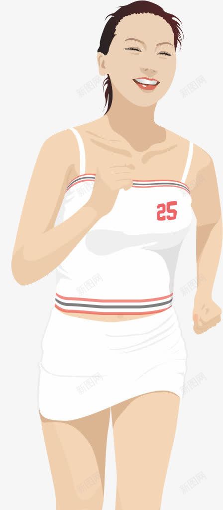女运动员矢量图ai免抠素材_新图网 https://ixintu.com 晨跑 跑步 运动 锻炼 矢量图