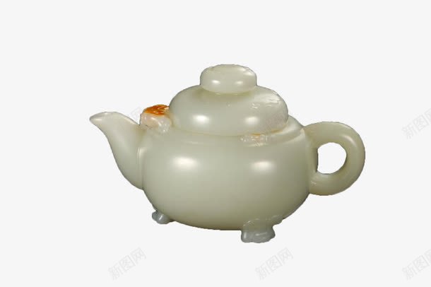 玉壶png免抠素材_新图网 https://ixintu.com 乳白色 古董 壶状的玉 玉