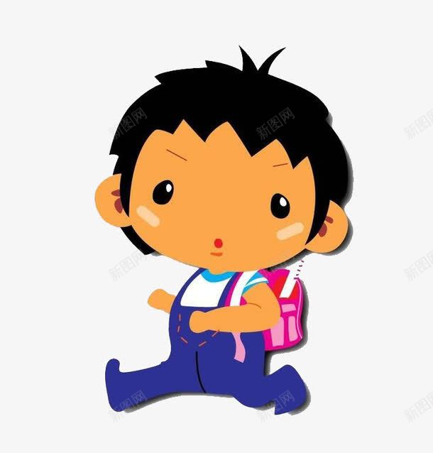 背书包的小朋友png免抠素材_新图网 https://ixintu.com 书包 卡通 小男孩