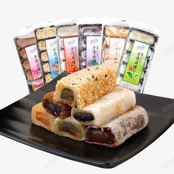 手造麻薯png免抠素材_新图网 https://ixintu.com 产品实物 小吃 糕点 糯米糕