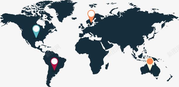 世界地图剪影坐标png免抠素材_新图网 https://ixintu.com 世界地图 剪影 坐标