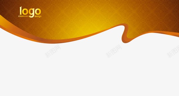 金色眉头png免抠素材_新图网 https://ixintu.com 古典 金色 页头
