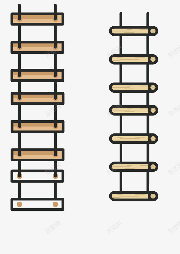 简约卡通云梯矢量图ai免抠素材_新图网 https://ixintu.com 云梯 卡通梯子 矢量云梯 矢量卡通素材 矢量梯子 矢量图
