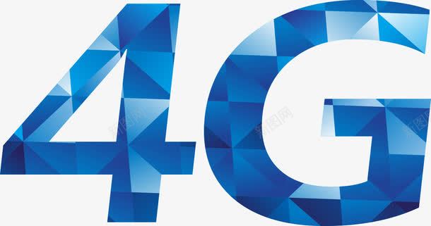 电信4Gpng免抠素材_新图网 https://ixintu.com PNG元素 免费下载 艺术字 蓝色 闪钻