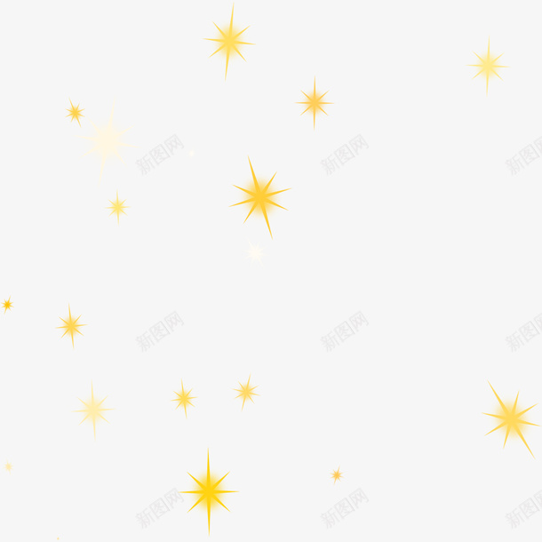 星星装饰元素png免抠素材_新图网 https://ixintu.com 星星 星空 天空 彩色