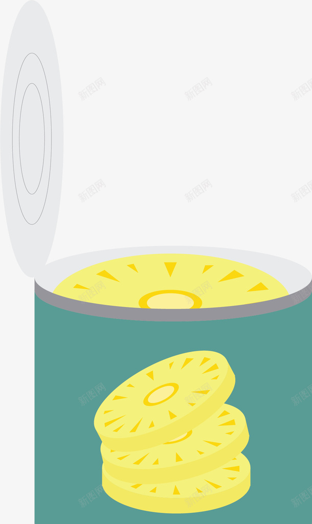 罐头卡通菠萝矢量图ai免抠素材_新图网 https://ixintu.com 凤梨菠萝 卡通菠萝 水果 矢量菠萝 菠萝 菠萝罐头 矢量图