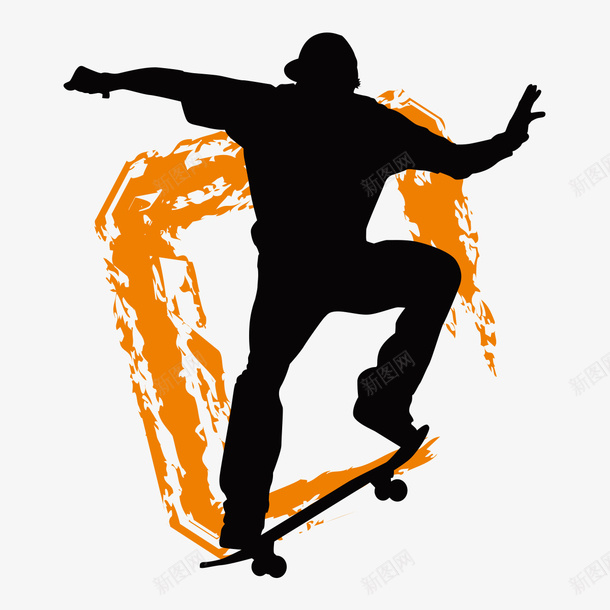 人物运动剪影png免抠素材_新图网 https://ixintu.com 人物 人物运动剪影 剪影 图标 插画 装饰图案 运动
