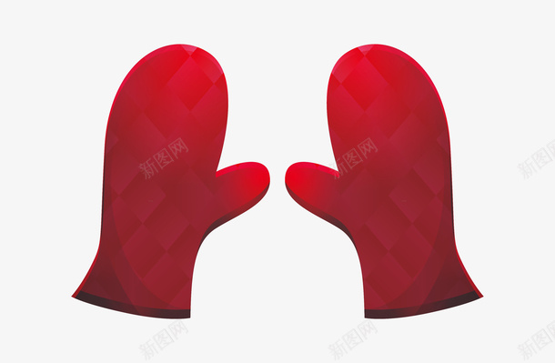 大红色隔热手套矢量图eps免抠素材_新图网 https://ixintu.com 烘焙师 烘焙手套 矢量素材 红色手套 隔热手套 矢量图