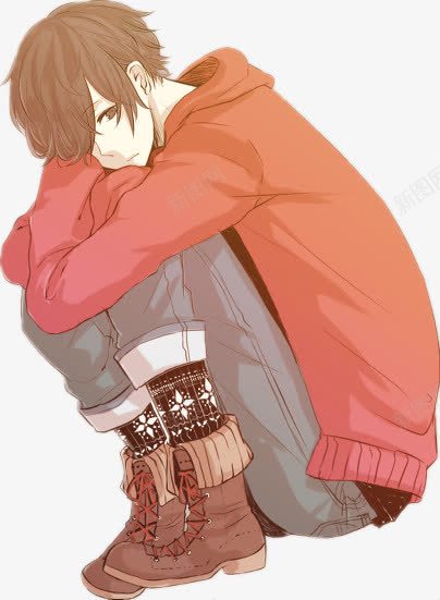 卡通褐色头发男孩png免抠素材_新图网 https://ixintu.com 卡通 头发 男孩 褐色