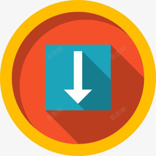 向下箭头图标png_新图网 https://ixintu.com 下载 向下箭头 多媒体选项 定位 箭头方向 音乐和多媒体