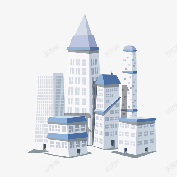 白色建筑物形状png免抠素材_新图网 https://ixintu.com 建筑物 形状 白色 白色建筑物形状