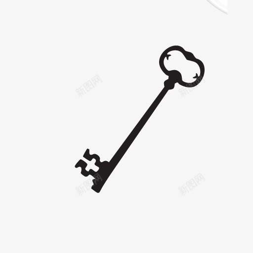 黑色的钥匙图标png_新图网 https://ixintu.com 钥匙