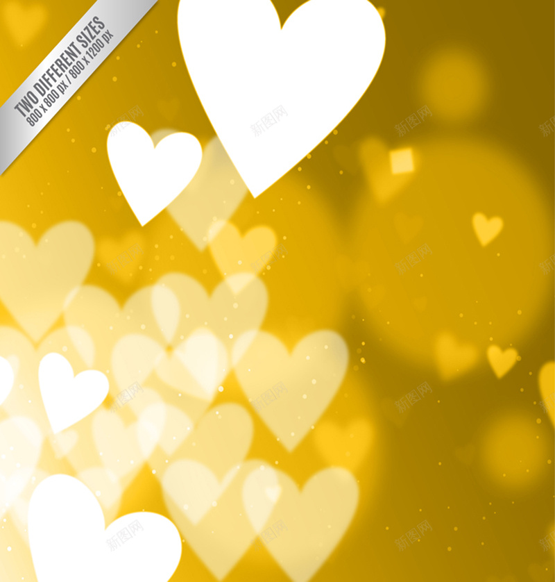 金色爱心背景矢量背景ai设计背景_新图网 https://ixintu.com 快乐 爱心矢量 矢量 金色矢量 金色素材 矢量图