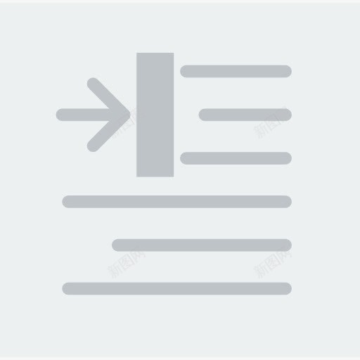 右对齐图标png_新图网 https://ixintu.com 右对齐 对齐选项 文本 标志 界面 符号 线