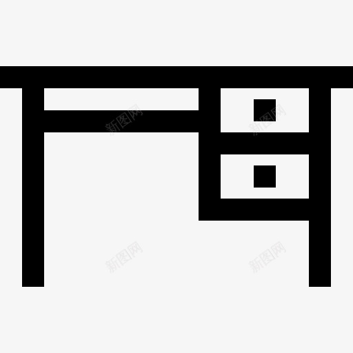 桌上的像素图标png_新图网 https://ixintu.com 书写工具 写字台 建筑 表
