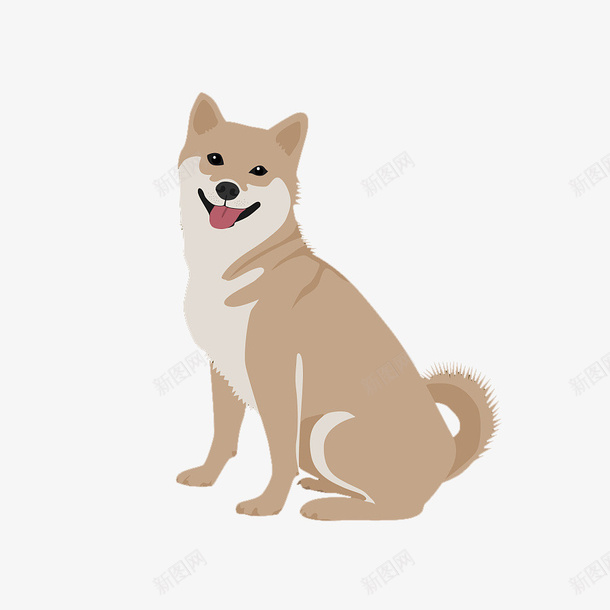 土狗可爱png免抠素材_新图网 https://ixintu.com 动物 土狗可爱素材 家狗 黄色