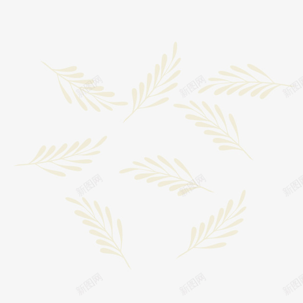 叶子底纹矢量图ai免抠素材_新图网 https://ixintu.com 叶子底纹 花纹 装饰 矢量图