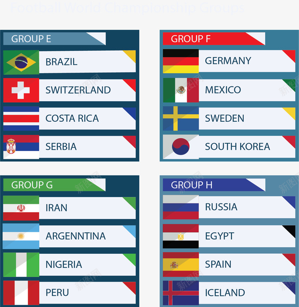 蓝色边框世界杯分组矢量图ai免抠素材_新图网 https://ixintu.com 2018世界杯 世界杯 世界杯分组 分组情况 小组赛 矢量png 矢量图
