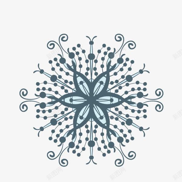 花纹底纹雪花装饰图案png免抠素材_新图网 https://ixintu.com 花纹底纹 装饰图案 雪花