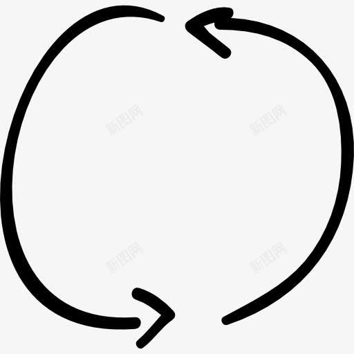 循环箭头图标png_新图网 https://ixintu.com 两箭 刷新 循环 更新 箭