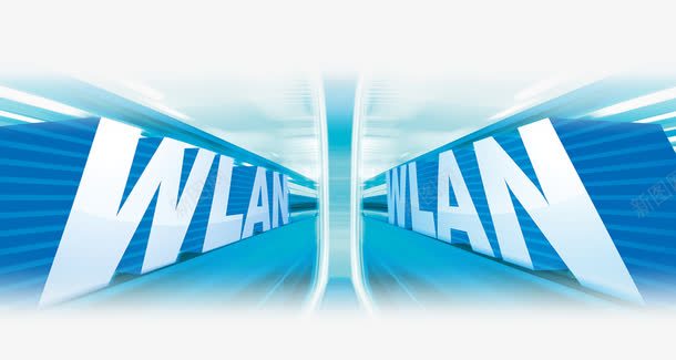 蓝色立体WLAN震撼艺术字png免抠素材_新图网 https://ixintu.com WLAN 立体 蓝色 震撼艺术字