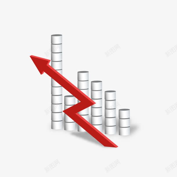 红色向上箭头png免抠素材_新图网 https://ixintu.com 上升趋势 向上箭头 箭头素材 红色箭头