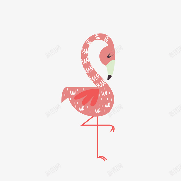 粉色火烈鸟卡通动物矢量图eps免抠素材_新图网 https://ixintu.com 卡通 卡通动物 卡通的 可爱 可爱动物 可爱的动物 火焰鸟 矢量图 粉色火烈鸟