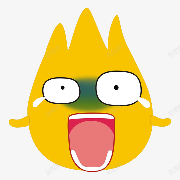 惊吓大黄脸png免抠素材_新图网 https://ixintu.com emoji 卡通手绘 吓一跳 大黄脸 惊吓 惊讶