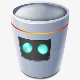 灰色卡通垃圾桶图标png_新图网 https://ixintu.com 卡通 垃圾桶 灰色