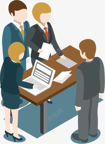 会议人物矢量图ai免抠素材_新图网 https://ixintu.com 卡通 商务 团队 手绘 矢量图
