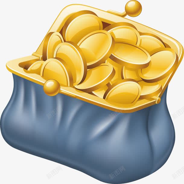 金融钱袋金币钱包png免抠素材_新图网 https://ixintu.com 金币 金融 钱包 钱袋
