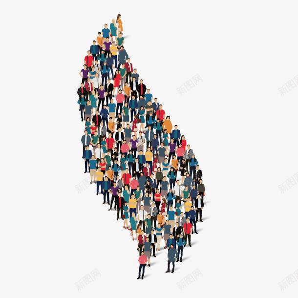 人组成的树叶png免抠素材_新图网 https://ixintu.com 人 人体树叶 人物 树叶