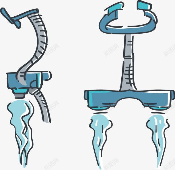 水上运动项目png免抠素材_新图网 https://ixintu.com 夏日水上运动 手绘 水上摩托 水上运动 矢量素材