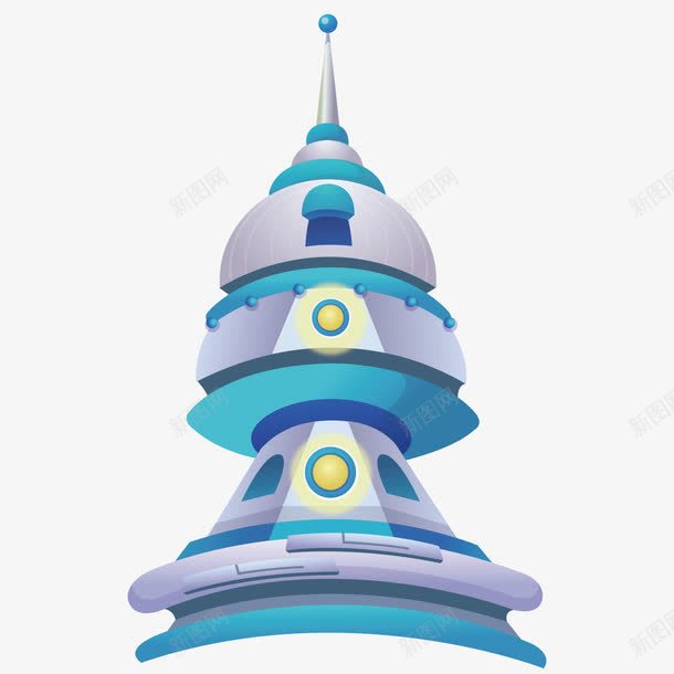 精美城堡png免抠素材_新图网 https://ixintu.com 卡通 城堡 精美