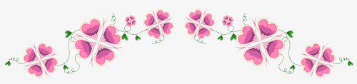 四叶草装饰png免抠素材_新图网 https://ixintu.com 四叶草 春天 红色 花纹