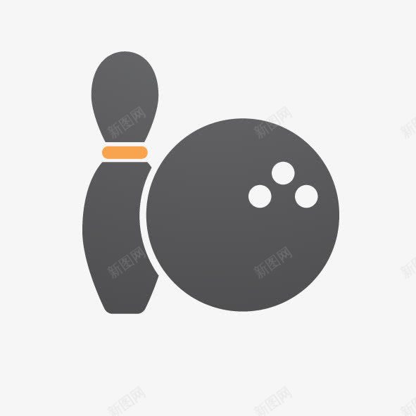 扁平化保龄球png免抠素材_新图网 https://ixintu.com icon 保龄球 扁平化