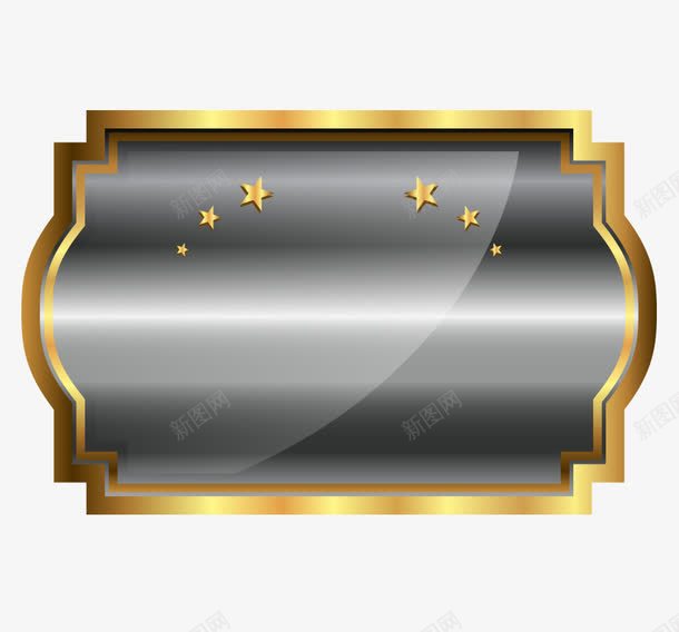 标签金属风png免抠素材_新图网 https://ixintu.com 对称 标签