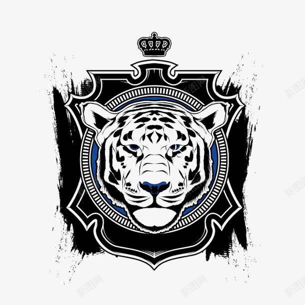 中国风黑色老虎头png免抠素材_新图网 https://ixintu.com 中国风 老虎头 黑色