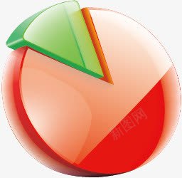 手绘扇形图png免抠素材_新图网 https://ixintu.com 扁平 扇形图 手绘