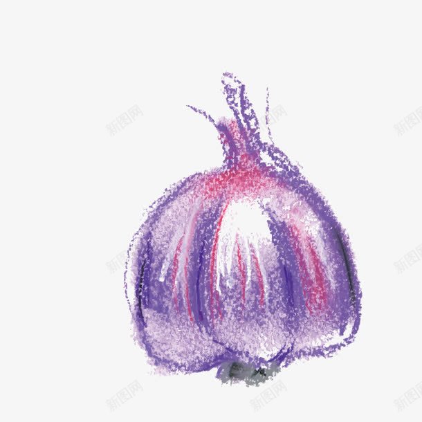 蜡笔画大蒜头png免抠素材_新图网 https://ixintu.com 儿童蜡笔画 大蒜头 手绘蔬菜 矢量蔬菜 蔬菜 蜡笔画 蜡笔画蔬菜