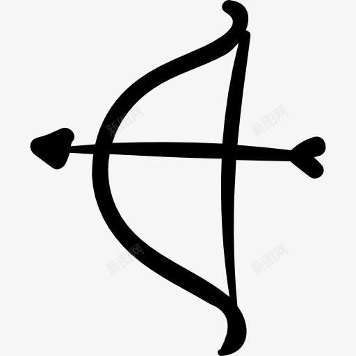 Cupid的弓图标png_新图网 https://ixintu.com 坠入爱河 弓 弓箭手射箭 箭