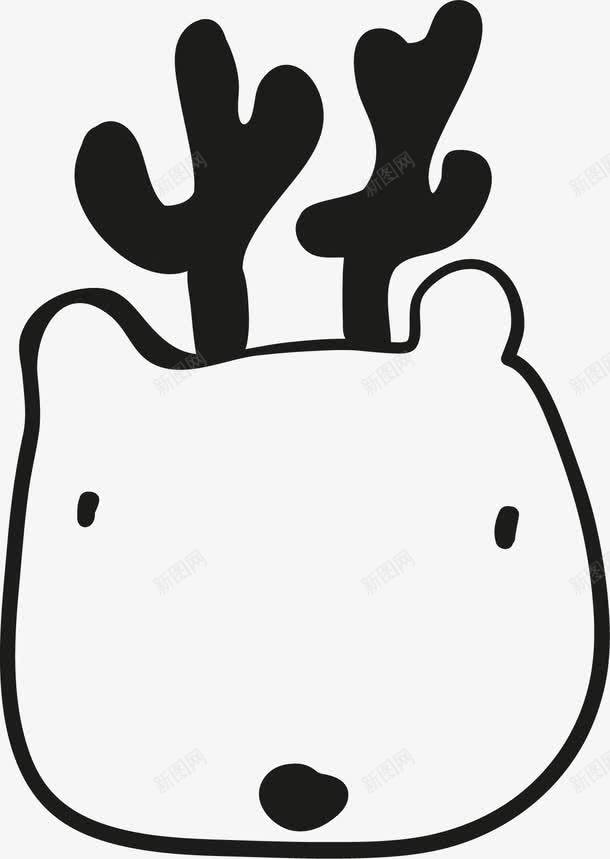 卡通雄鹿png免抠素材_新图网 https://ixintu.com 卡通动物 卡通手绘 小鹿 玩偶 装饰图案
