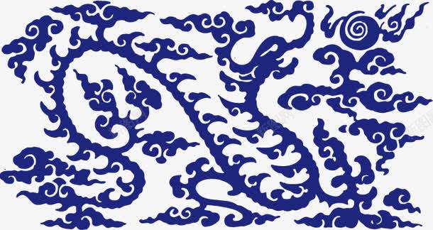 青花纹矢量图ai免抠素材_新图网 https://ixintu.com 青花纹饰 龙纹 矢量图