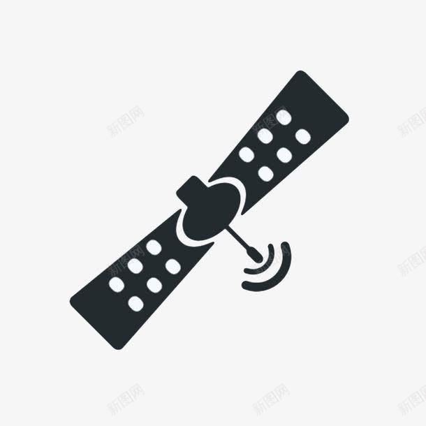 手绘雷达发射器png免抠素材_新图网 https://ixintu.com 信号 发射器 扁平 手绘 科技 雷达 雷达信号 黑色