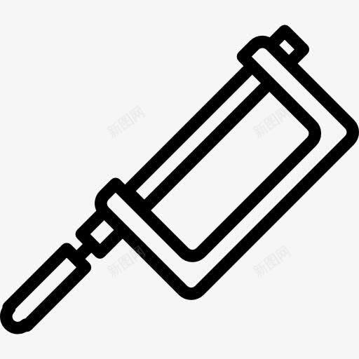 一方面看到轮廓图标png_新图网 https://ixintu.com 工具和器具 手工锯 手工锯的工具 看到的轮廓 锯 锯的工具