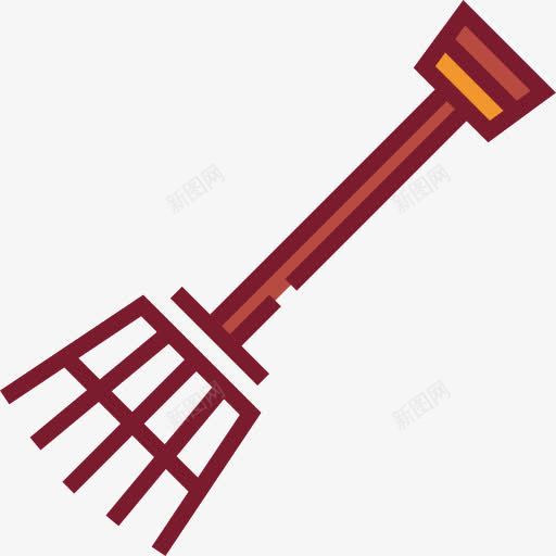 前图标png_新图网 https://ixintu.com 器皿 园艺 工具 干草叉 施工工具 耙