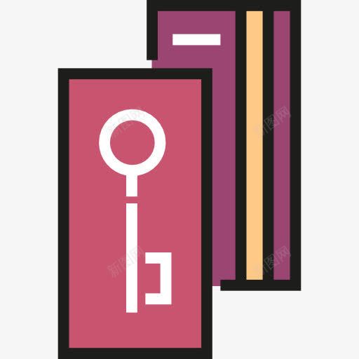 门钥匙图标png_新图网 https://ixintu.com 安全 房间 通道 酒店 门 门钥匙