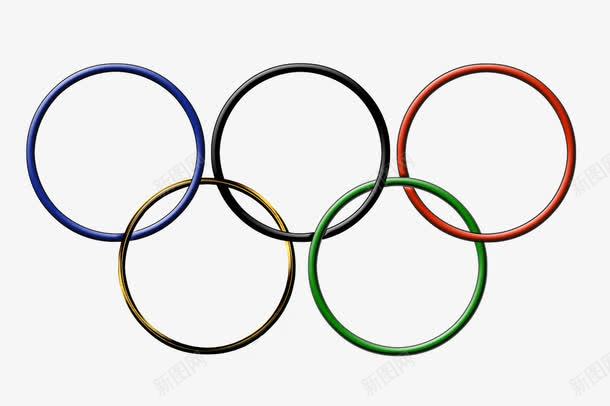 五环png免抠素材_新图网 https://ixintu.com 团结 彩色 相交