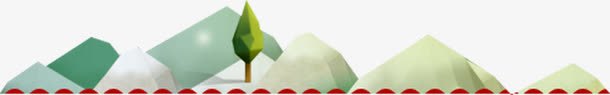 手绘绿色卡通山峰装饰png免抠素材_新图网 https://ixintu.com 卡通 山峰 绿色 装饰