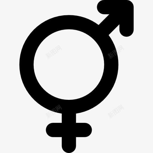 阴阳图标png_新图网 https://ixintu.com femenine 人 女性 形状 性别 标志 男 男性 男生符号 雌雄同体